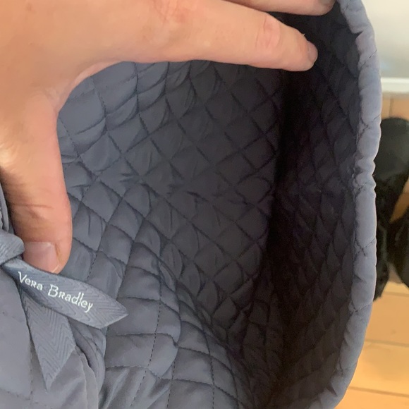 ‼️FIRM‼️ NWT Vera Bradley large travel duffel carbon grey - Picture 7 of 12